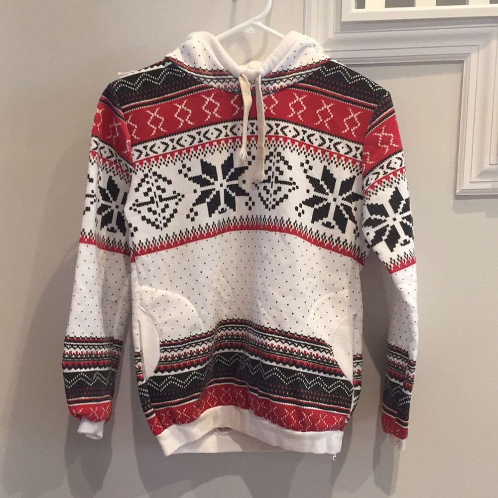 Snowflake Hooded Sweatshirt size S